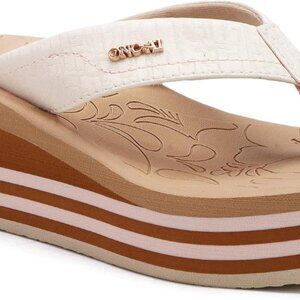 Women’s Wedge Flip Flops Summer Dressy Rubber Sole Platform Sandals Size 5-11